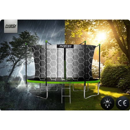 Batuudi redel 312-435 cm 10-14 jalga 2-astmeline Neo-Sport