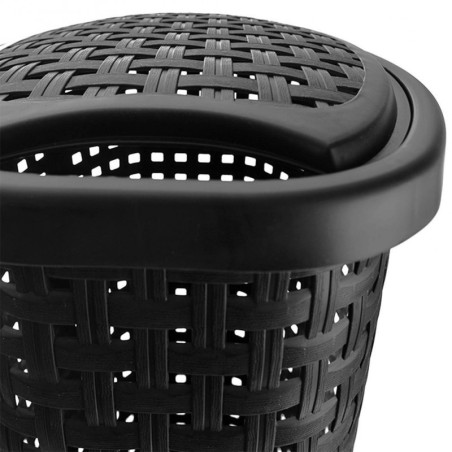 Pesukorv, plastik, must 45 liitrit | FreshDesign.ee