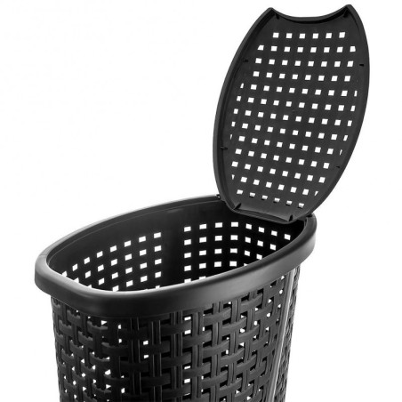 Pesukorv, plastik, must 45 liitrit | FreshDesign.ee