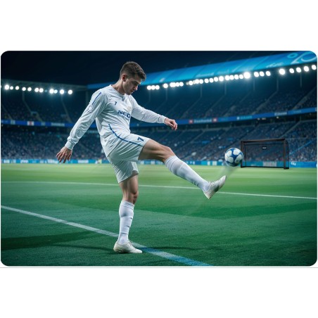 Jalgpallivärav terasraamiga, must, 300 x 200 x 90 cm