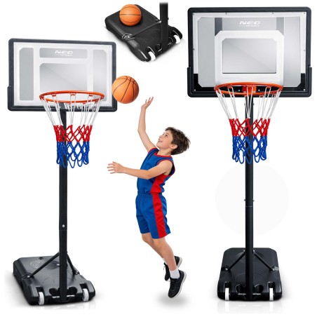 Korvpallikorv reguleeritava kõrgusega, stabiilne, vabalt seisev, 150-210 cm