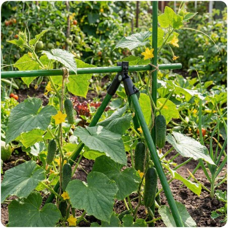 11mm A-tüüpi poolusliitmikud tomatitaimedele Plonos PL-941 must 4tk