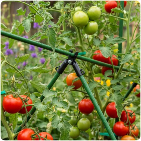 11mm A-tüüpi poolusliitmikud tomatitaimedele Plonos PL-941 must 4tk