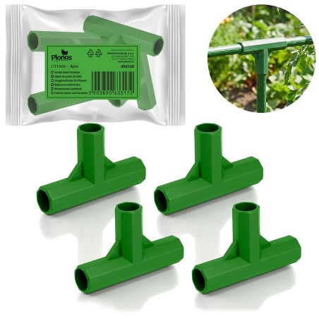11 mm tüüpi 3-pooluselised pistikud tomatitaimede jaoks Plonos PL-941 roheline 4tk