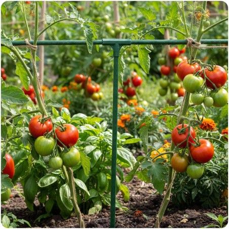 11 mm tüüpi 3-pooluselised pistikud tomatitaimede jaoks Plonos PL-941 roheline 4tk