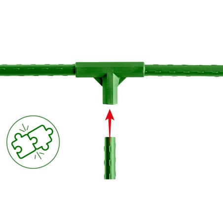 11 mm tüüpi 3-pooluselised pistikud tomatitaimede jaoks Plonos PL-941 roheline 4tk
