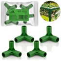 11 mm tüüpi 3-pooluselised pistikud tomatitaimede jaoks Plonos PL-941 roheline 4tk