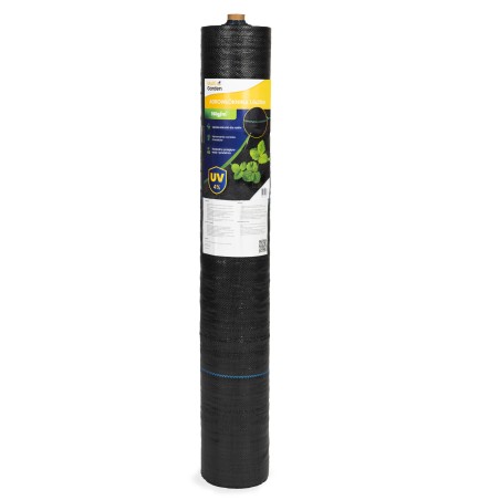 Must UV-kindel geotekstiil 150 g/m² umbrohutõrjematt 1,6×20 m, tihvtid