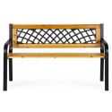 Puidust aiapink ažuurse seljatoega 118×52 cm, pargistiil