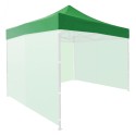 Katusekate 3x3 m aiapaviljon telgile 420D, PVC, roheline