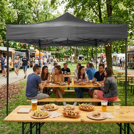 Aiapaviljoni telgi katusekate 3x3 m 420D PVC, hall