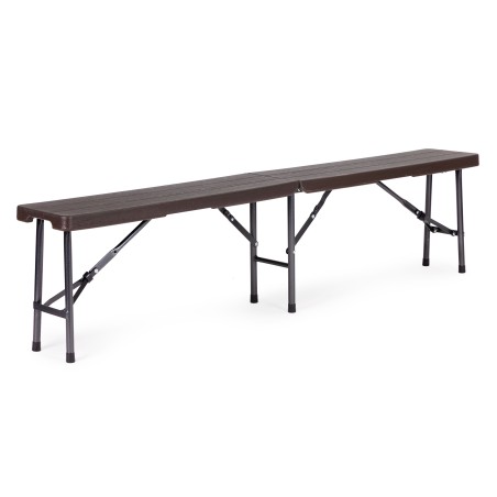 Toitlustuskomplekt 180 cm peolaud + 2 pinki, pruun 