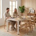 Söögilaud kööki ja söögituppa 4-5 inimesele, arvutilaud 120x60 cm, hele tamm