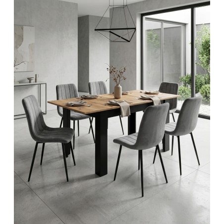 Ristkülikukujuline pikendatav laud 120–160 × 80 cm kööki ja söögituppa, 4–6 inimesele, käsitöötamm