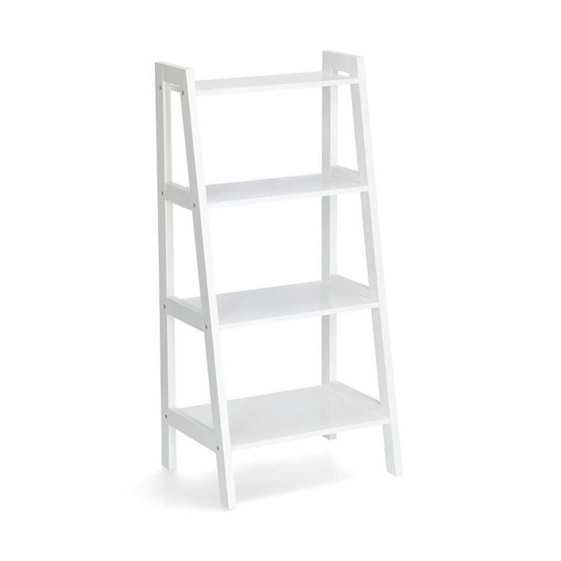 Eraldiseisev riiul nelja riiuliga, MDF, valge