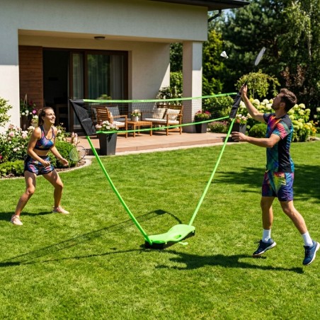 Sulgpallikomplekt 300x156 cm kokkupandav võrkreketid shuttlecocks kohver, MOVEPRO