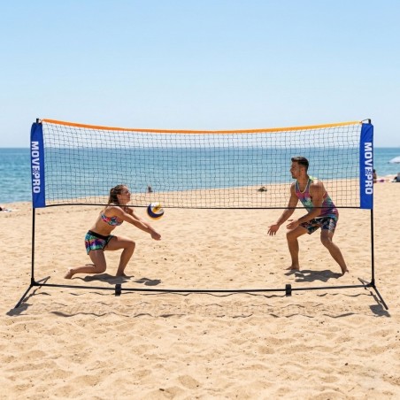 Universaalne 305x140 cm 3-in-1 reguleeritav võrk sulgpalli võrkpallitennisele koos kotiga, MOVEPRO