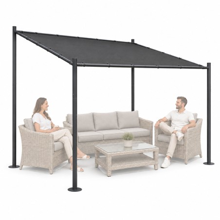 Aia terrassi pergola 3x3 m, teras, lehtla varikatus, hall