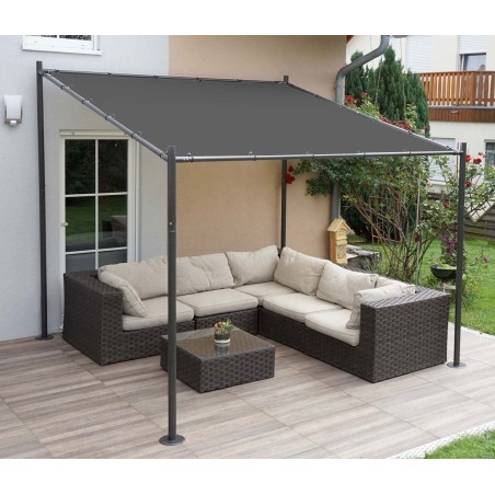 Aia terrassi pergola 3x3 m, teras, lehtla varikatus, hall