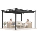 Aiaterrassi pergola 3x4 m, teras, lehtla, varikatus, hall