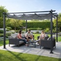 Aiaterrassi pergola 3x4 m, teras, lehtla, varikatus, hall