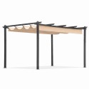 Aiaterrassi pergola 3x4 m, teras, lehtla varikatus, beež
