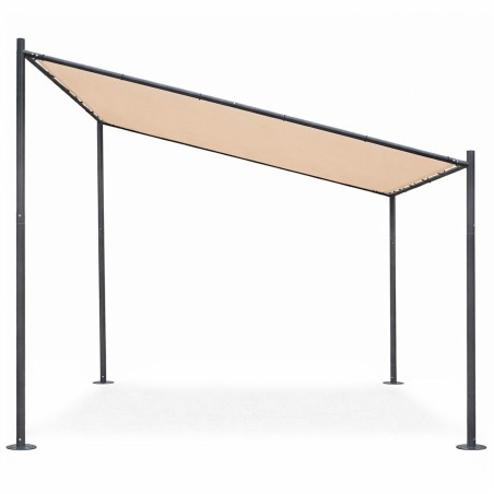 Terrassi aia pergola 3x3 m terasest varikatus beež 