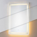 LED vannitoa peegel seinale kinnitatav 50x70 cm 3 värvi puutelüliti, kaasaegne kodu