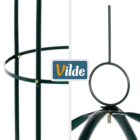 Aia pergola obelisk, metall, roheline, 36x36x194 cm