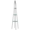 Aia pergola obelisk, metall, roheline, 33x32x190 cm