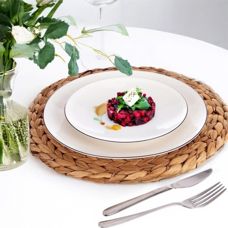 DECORA valgest portselanist magustoidutaldrik, 20 cm