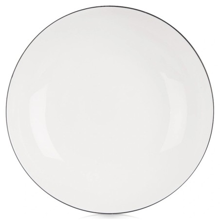 Sügavast portselanist õhtusöögitaldrik, valge DECORA, 20 cm, 600 ml