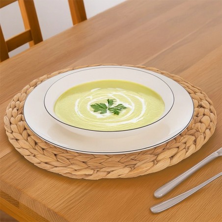 Sügavast portselanist õhtusöögitaldrik, valge DECORA, 20 cm, 600 ml