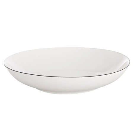 Sügavast portselanist õhtusöögitaldrik, valge DECORA, 20 cm, 600 ml