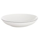 Sügavast portselanist õhtusöögitaldrik, valge DECORA, 20 cm, 600 ml