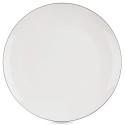 Valge portselanist taldrik DECORA 27 cm