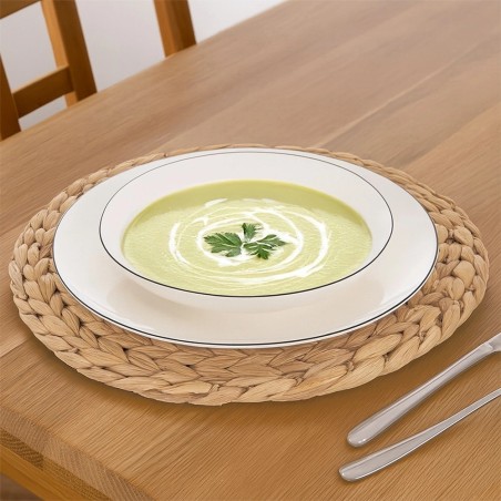 Valge portselanist taldrik DECORA 27 cm