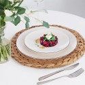 Valge portselanist taldrik DECORA 27 cm