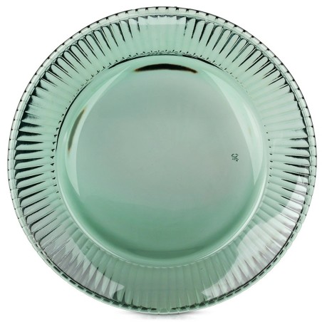 Rohelisest klaasist magustoidutaldrik VERDE 20,5 cm