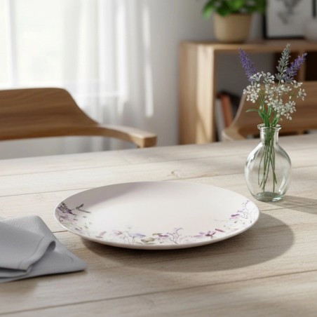 LOUKA valge portselanist taldrik õhtusöögitaldrik, 24 cm