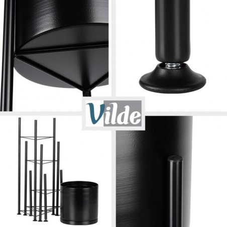 Metallist lillealus, must, 3 tk. | FreshDesign.ee