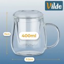 Klaaskruus infuusori ja kaanega, 400 ml