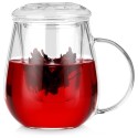 Klaaskruus infuusori ja kaanega, 530 ml