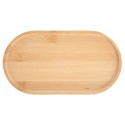 Dekoratiivne bambusest suupistetaldrik 19x10,5 cm
