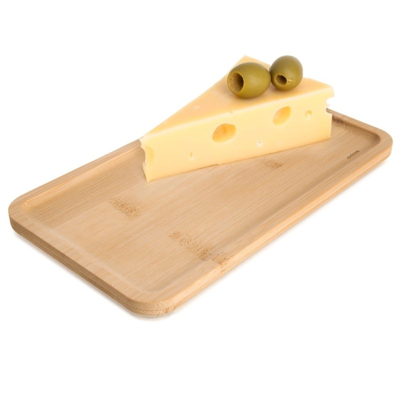Dekoratiivne bambusest suupistetaldrik 20x11 cm