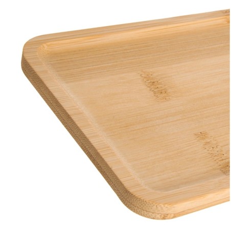 Dekoratiivne bambusest suupistetaldrik 20x11 cm