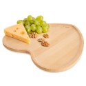 Dekoratiivne bambusest südamest suupistetaldrik 22x22 cm