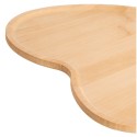 Dekoratiivne bambusest südamest suupistetaldrik 22x22 cm