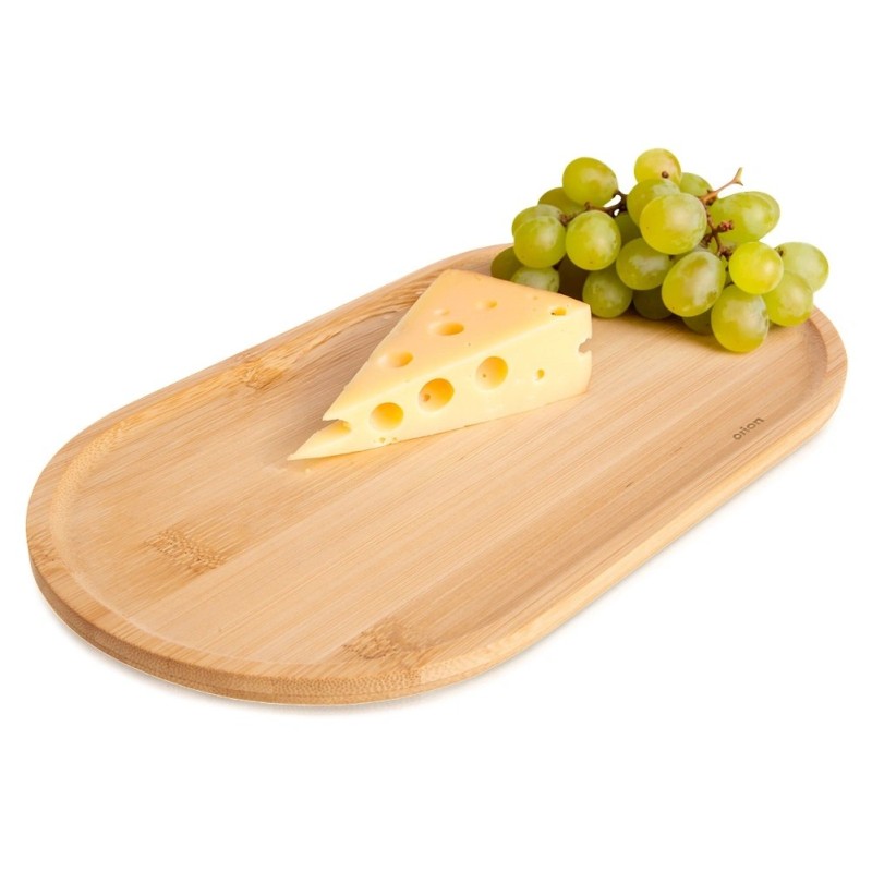 Dekoratiivne bambusest suupistetaldrik 28x15 cm
