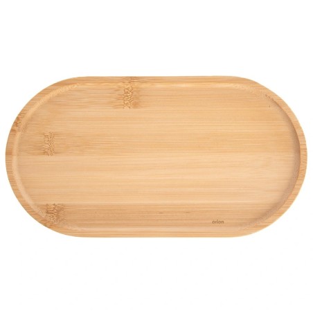 Dekoratiivne bambusest suupistetaldrik 28x15 cm